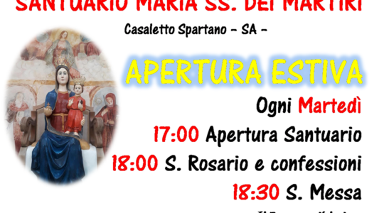 APERTURA ESTIVA SANTUARIO